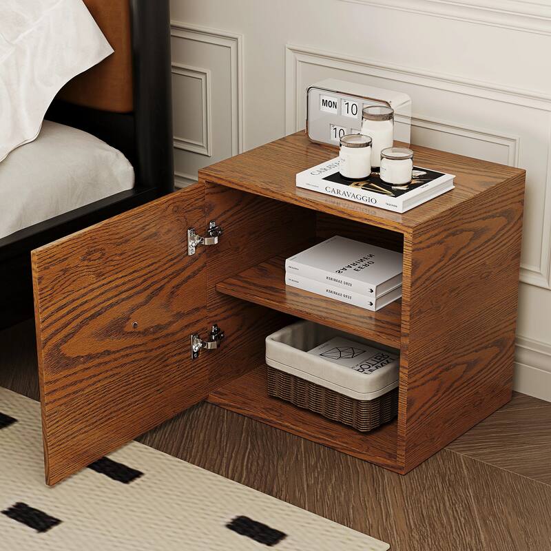 19.6'' W Nightstand With Storage, Bedside Table, Accent Cabinet With Door
