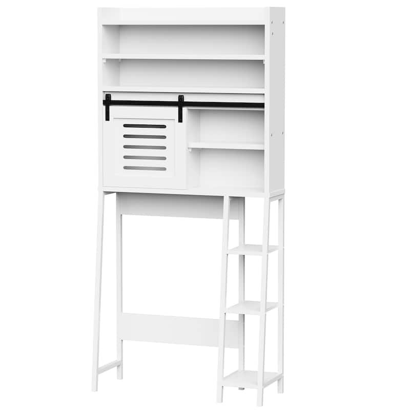 Over The Toilet Storage Cabinet – Farmhouse Storage Cabinet With Sliding Door