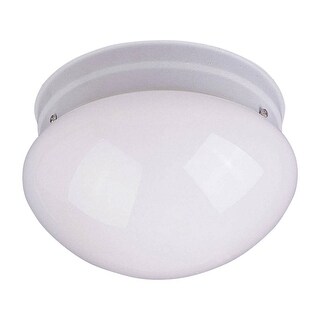 Maxim Flush Mount White Shade 1-light White Essentials 588x Light