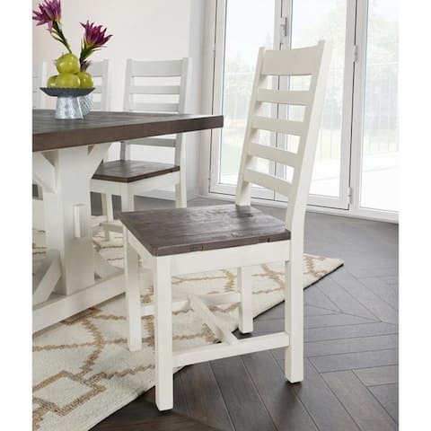 The Gray Barn Hive Coop Reclaimed Pine Two-tone Dining Chair