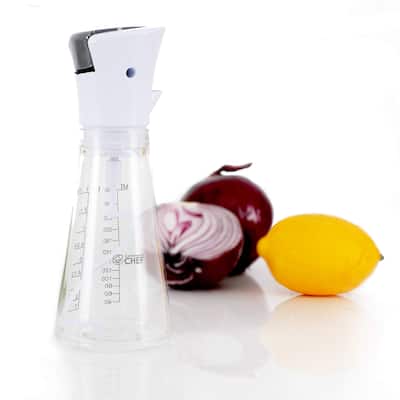 COMMERCIAL CHEF Salad Dressing Mixer,Dressing Container with Pour Spouts, Shaker Bottle for Ranch, Vinaigrette, and More