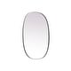preview thumbnail 5 of 8, Elegant Lighting MR2B2736 Brynn 27" W x 36" H Modern Oval Bathroom