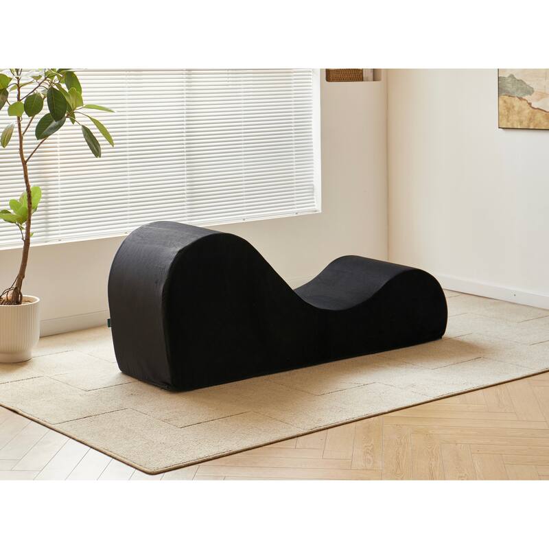 Chaise Lounge Chair Relaxation, Ergonomic Design with Soft Yet Firm High-Density Foam Core, Removable Machine-Washable C