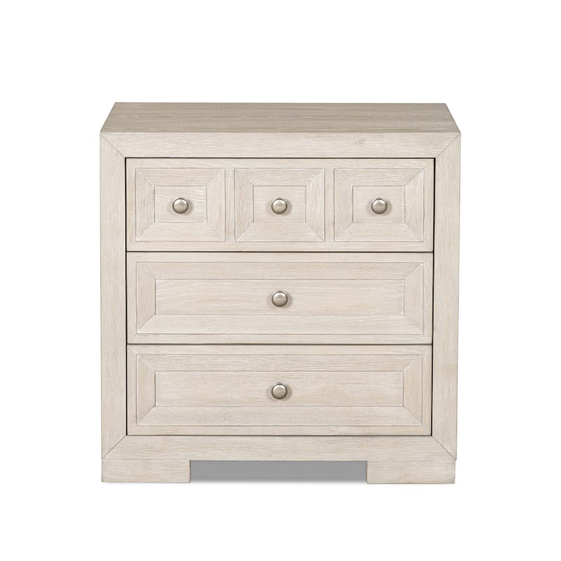 Furniture of America Durem II Modern 4-Piece Solid Wood Panel Bedroom Set