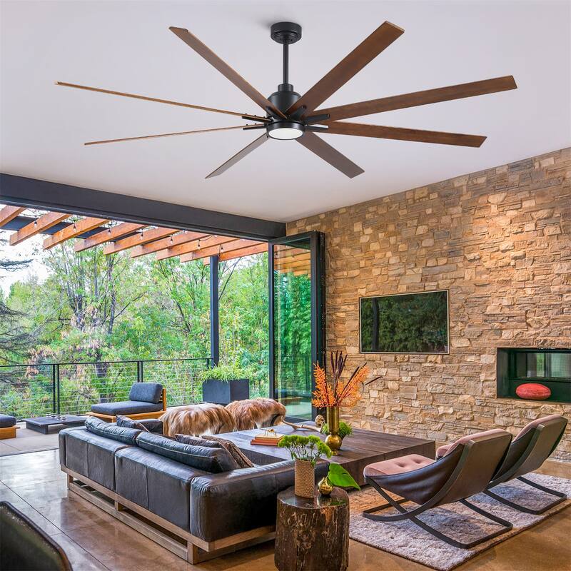 84"Lowe Profile Ceiling Fan with Light