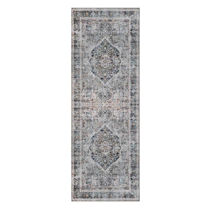 Delara Machine Washable Area Rug, Soft & Durable, Non-Slip Backing, Eco- Friendly GRS certified.