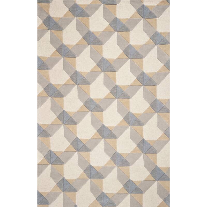Carson Carrington Hand-woven Wool Muted Mid-century Area Rug - 8' x 10'6" - Ivory