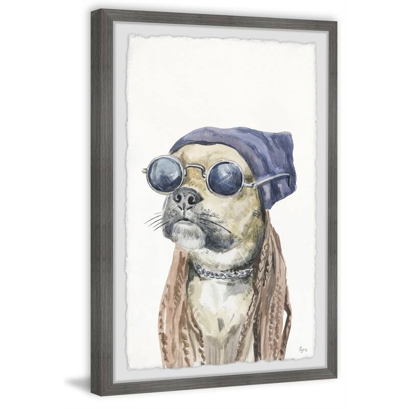 Rockstar Framed Painting Print - Modern Wall Art Decor for Home Living Room Office