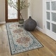 preview thumbnail 122 of 204, Gertmenian Crystal Print Washable Digital Printed Flat Pile Polyester Slip Resistant Area Rug Collection