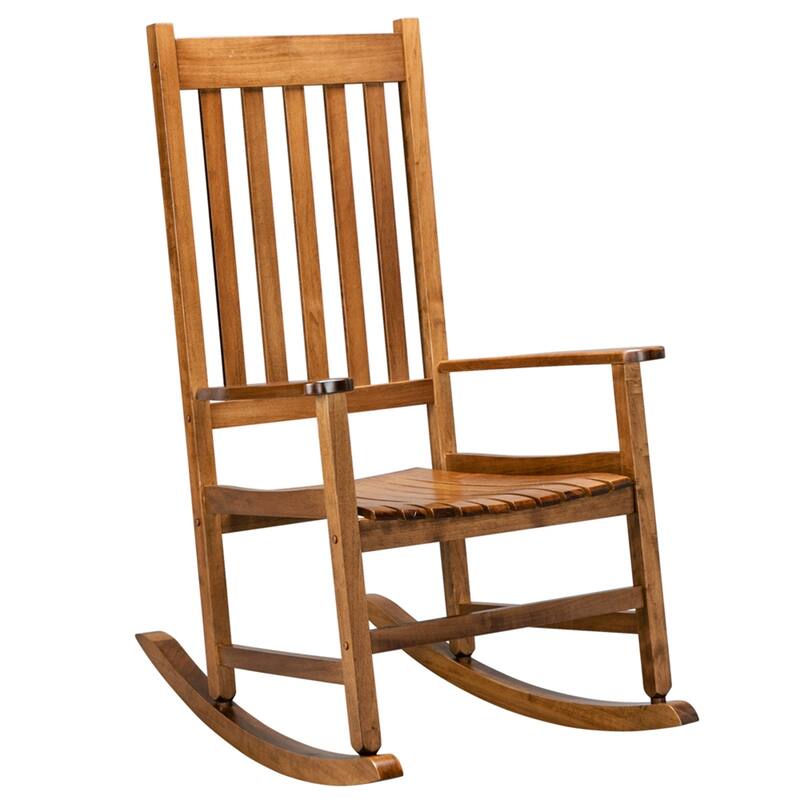Outdoor Simple Style Wooden Rocking Chair