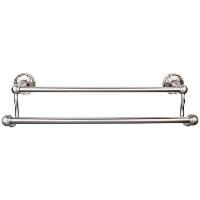 Top Knobs Edwardian Bath 24 Inch Double Towel Bar Ribbon Backplate