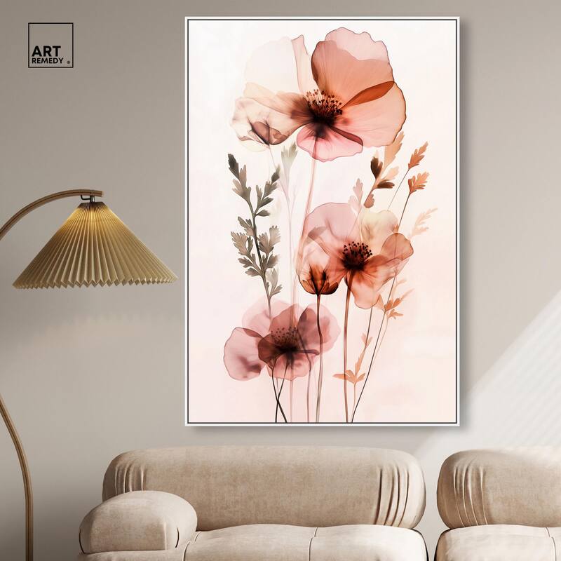 Petal Dye II Canvas by Art Remedy
