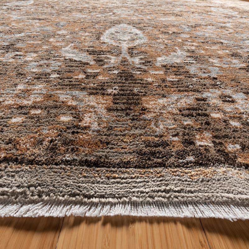 Gertmenian Damita Polypropylene High-Low Fringe Plush Area Rug Collection