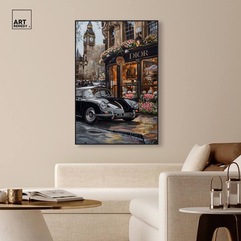 A View of London from the Car Canvas by Art Remedy