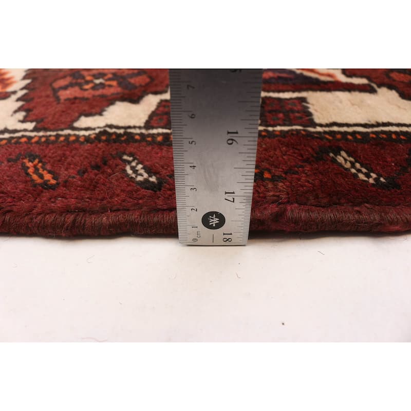 ECARPETGALLERY Hand-knotted Andelz Red Wool Rug - 3'7 x 5'1