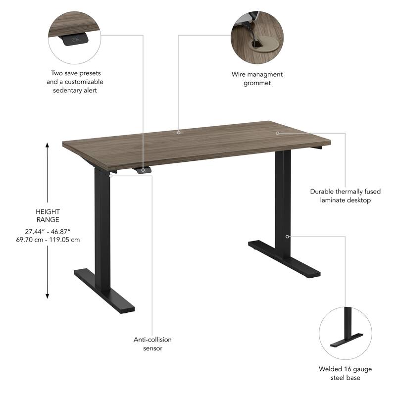Bush Business Furniture Move 60 Series 48x24 Adjustable Standing Desk