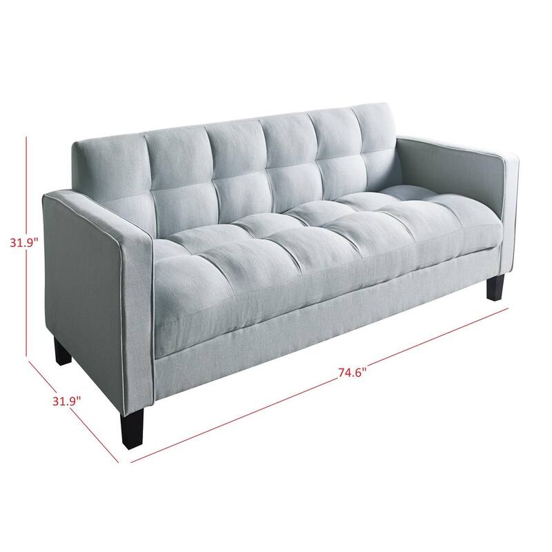 Vernal Upholstered Square Arm Loveseat / Sofa