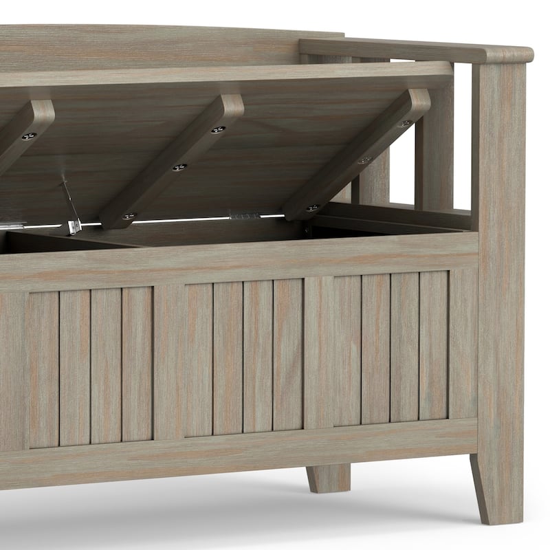 WYNDENHALL Normandy Solid Wood 48-inch Entryway Storage Bench