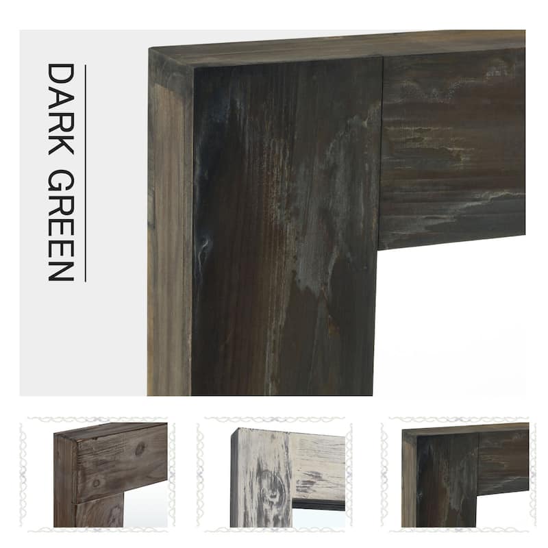 Vintage Wood Framed Dressing Mirror Floor Mirror Farmhouse