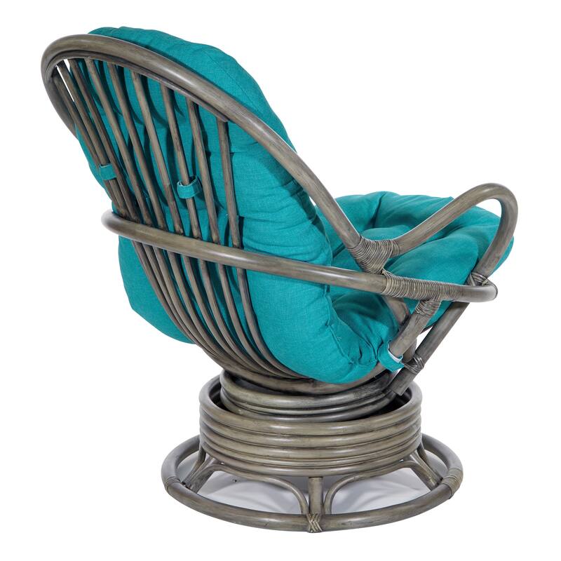 Rattan Swivel Rocker Chair