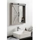 preview thumbnail 5 of 26, Cates Decorative Wood Wall Cabinet with Vanity Mirror and Barn Door
