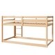 preview thumbnail 9 of 10, Natural Twin Size Wood Loft Bed with Ladder and Fence for Kids