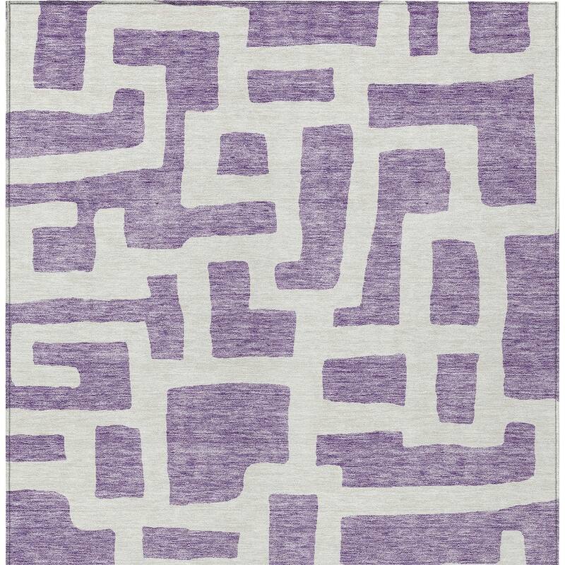 HomeRoots Abstract Transitional Rectangle Outdoor Rug