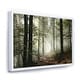 preview thumbnail 7 of 10, Designart "Light in Dense Fall Forest with Fog" Landscape Art Print Framed Canvas