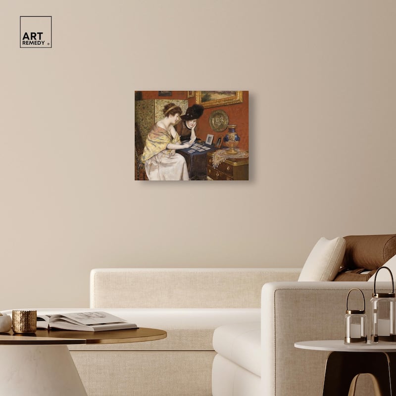 Reading the Cards Canvas by Art Remedy, Gallery Wrapped