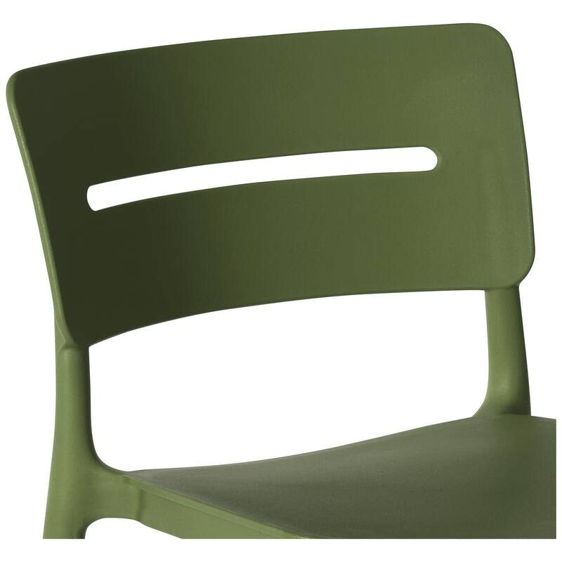 Frond and Form 2-Person Outdoor Round Dining Set Bar Height