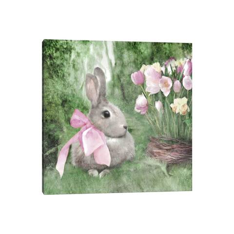 iCanvas "Spring Forest Bunny" by Katrina Jones Canvas Print