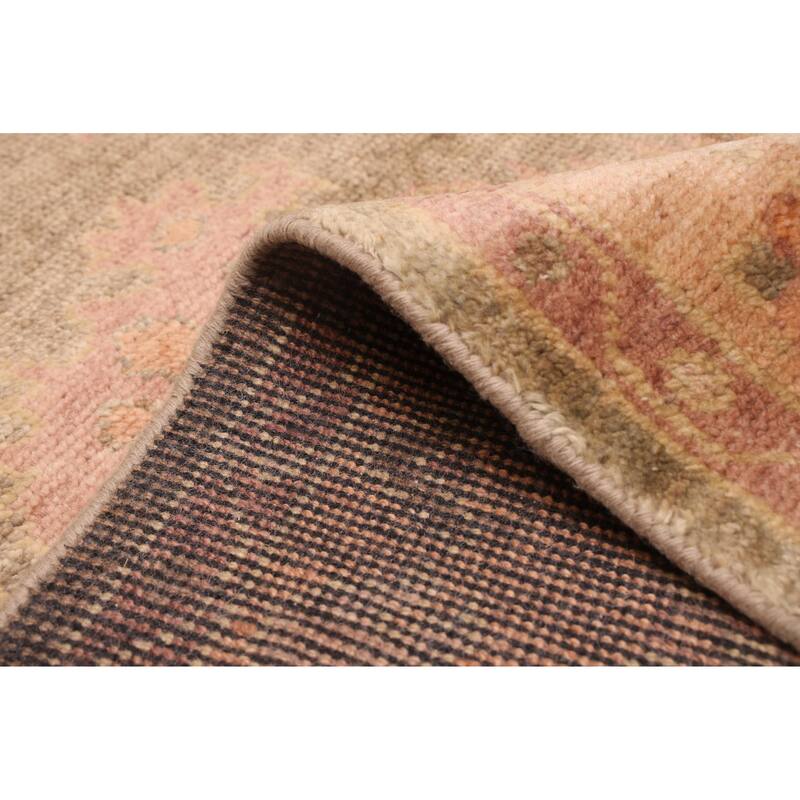 ECARPETGALLERY Hand-knotted Modern Oushak Brown, Taupe Wool Rug - 8'0 x 10'3