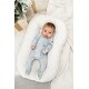 preview thumbnail 6 of 4, Breezy Bear Baby Footie Pajamas, 2-Way Zipper - Frosty Fawn 0-3 Months - Frosty Fawn