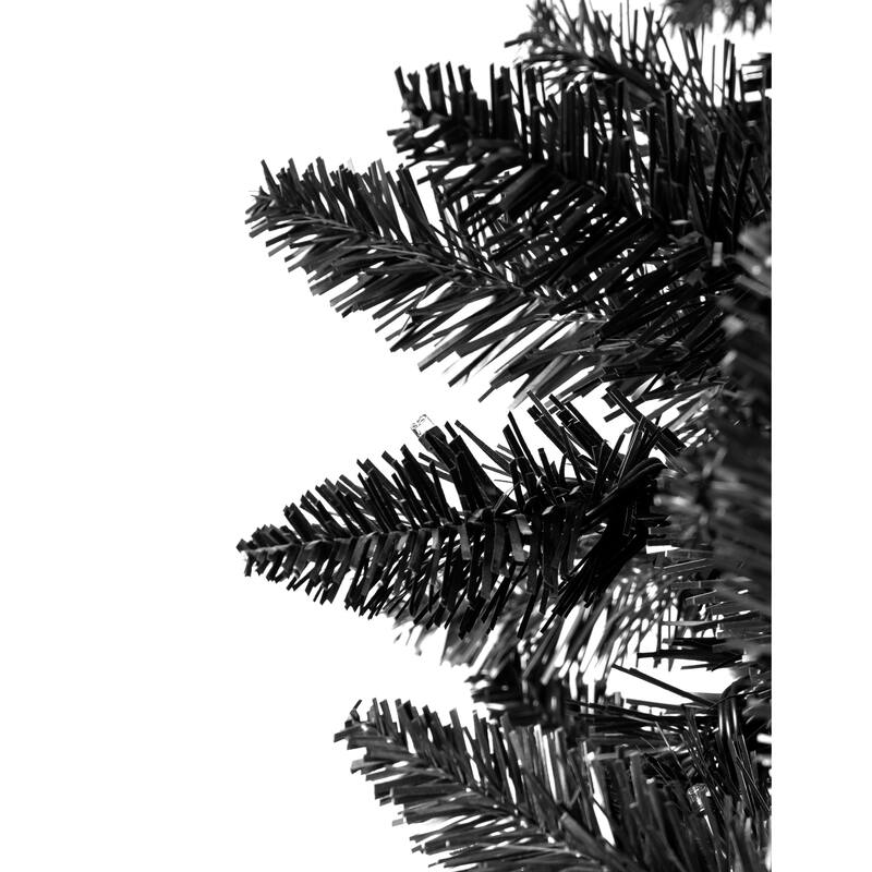 6FT Pre-lit Artificial Hinged Christmas Tree,Xmas Tree with 920 Branch Tips and 280 Color LED Changing Lights with 11 Modes