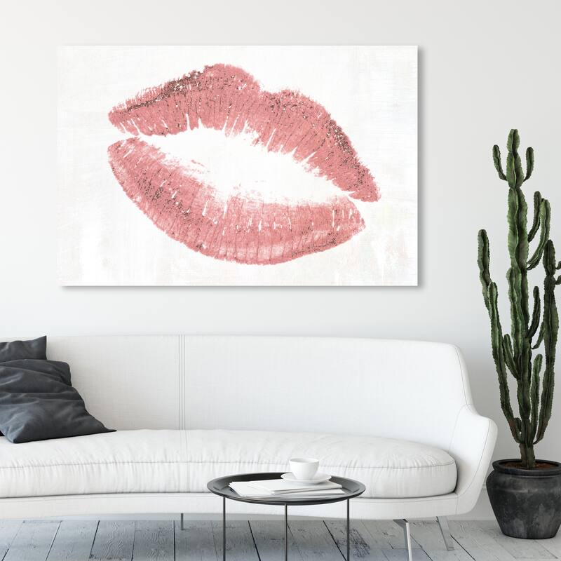 Wynwood Studio Fashion and Glam Lip Stain Lacquer Red and Modern & Contemporary Wall Art Canvas Print - 36 x 54