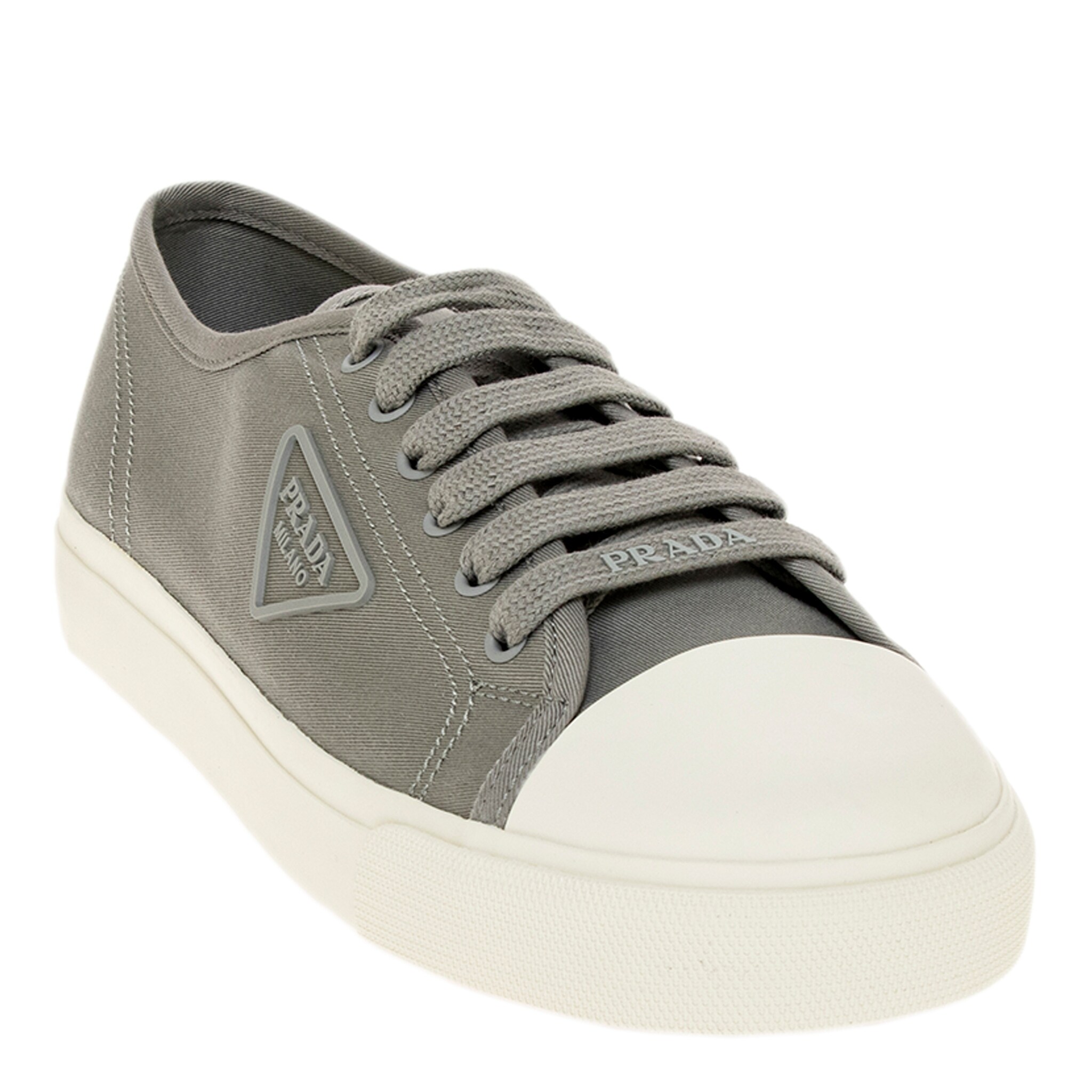 Prada Men's Cotton Gabardine Sneakers - Overstock - 43702628