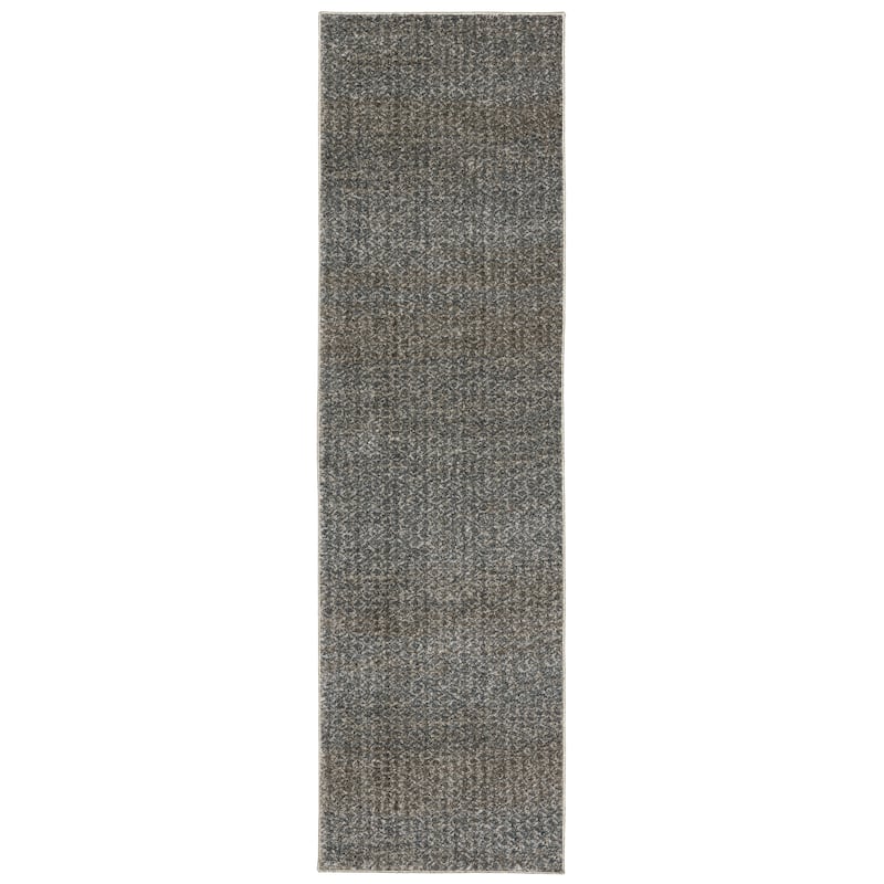 Azura Mottled Geometric Blue/Gray Area Rug - 1' 10" x 7' 6" - Runner