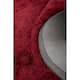 HomeRoots 8' Red And Purple Round Shag Tufted Handmade Area Rug - 96 ...