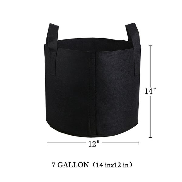 iPower 7 Gallon 5 Pack Thickened Aeration Grow Bags