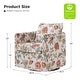 preview thumbnail 52 of 51, HULALA HOME Erkenbald Modern Slipcovered Swivel Chair with Reversible Cushion and Washable Cover