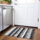 preview thumbnail 39 of 132, Premium Washable Super Soft Modern Ombre Stripe Mayfield Rug Black - 1'8" x 2'6"