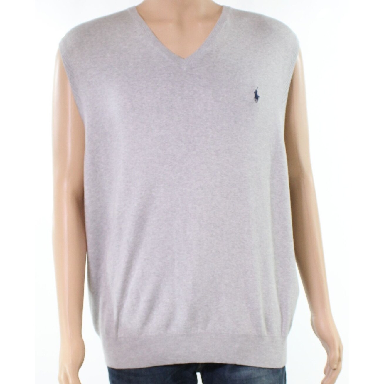 polo v neck sweater vest