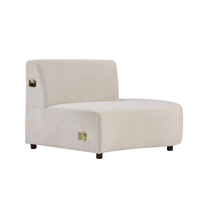 Christopher Knight Home - Luna Modern Upholstered Curved Sofa with Modular Design