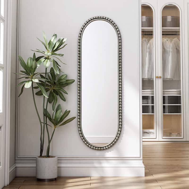 Iron Art Oval Retro Mirror, Antique Effect,Wall Hanging