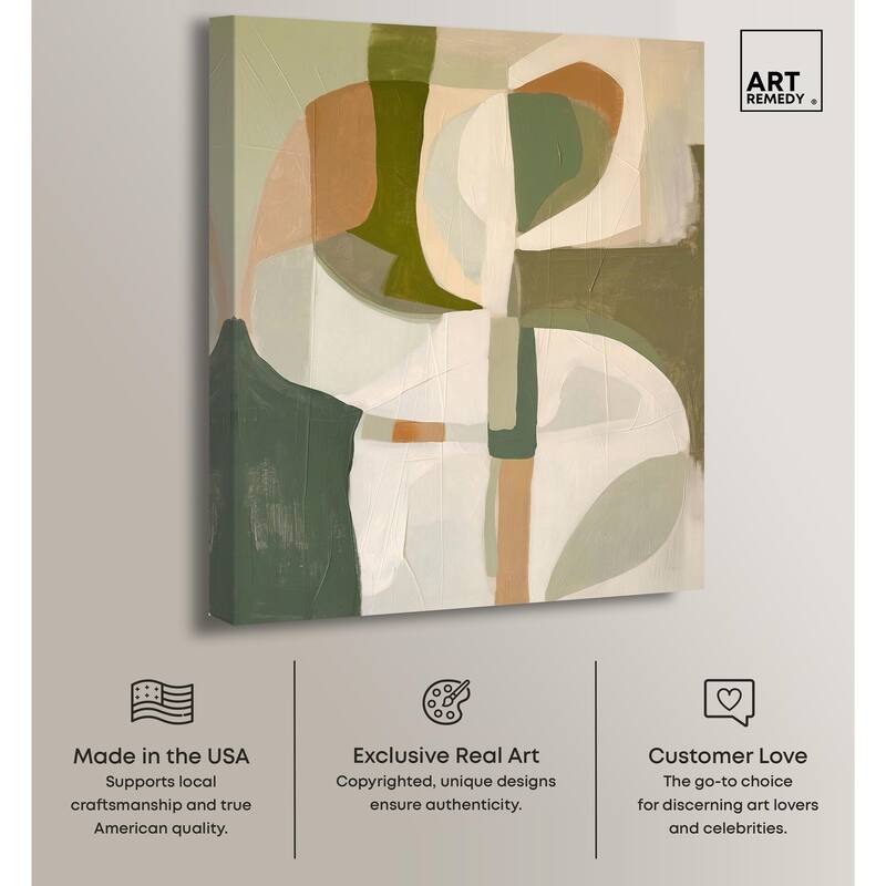 Hazy Shape Tapestry Canvas by Art Remedy, Gallery Wrapped