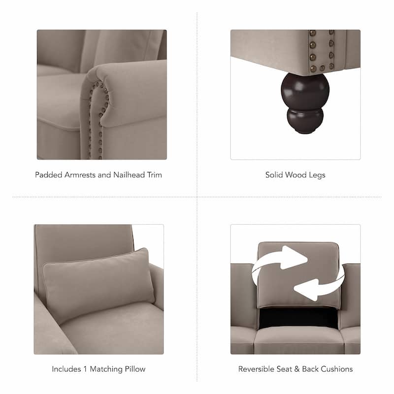 Coventry Accent Chair with Arms by Bush Furniture