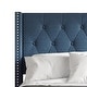 preview thumbnail 79 of 82, CraftPorch Glam Button Tufted Wingback Upholstered Bed