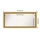 preview thumbnail 52 of 191, Wall Mirror Choose Your Custom Size - Extra Large, Townhouse Gold Wood Outer Size: 50 x 24 in