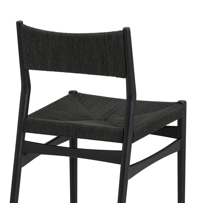 Pasadena Erie 5 Piece Round Dining Set with Paper Cord Chairs