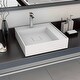 preview thumbnail 20 of 51, vidaXL Wash Basin Mineral Cast/Marble Cast White Washroom Sink Multi Sizes 19.7" x 19.7" x 4.8"